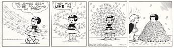 ERNIE (ERNEST PAUL) BUSHMILLER (1905-1982) Whirlwind for Nancy. Nancy Daily Comic Strip.